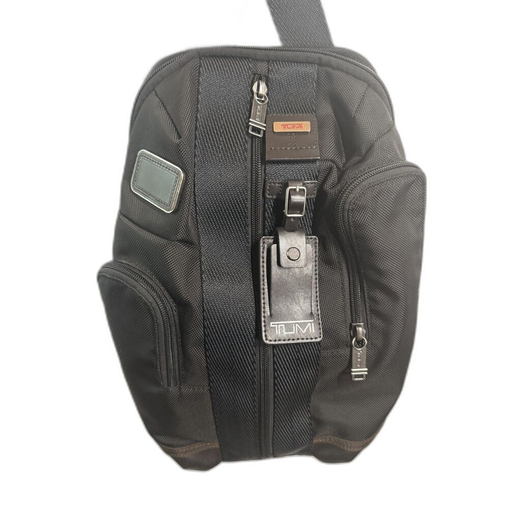 TUMI Alpha Bravo Monterey Sling 222318 Black Ballistic Nylon Crossbody Bag